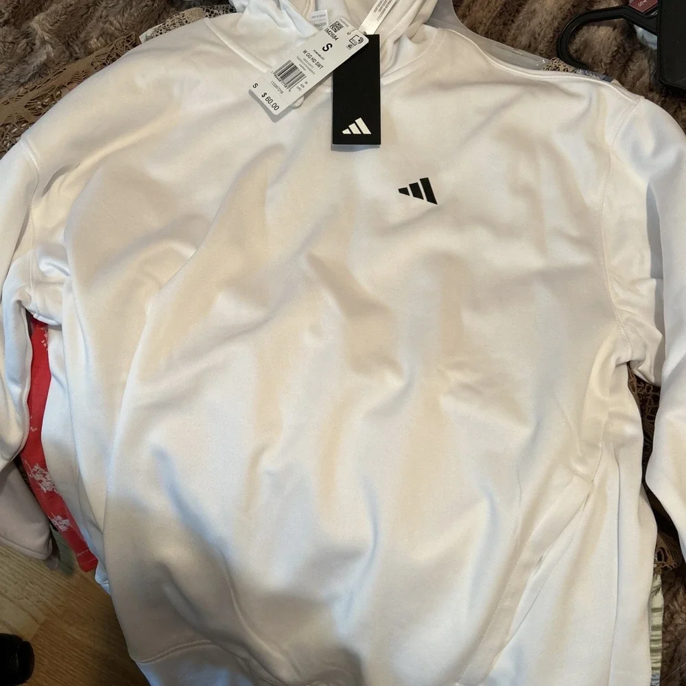 Adidas White Hoodie
